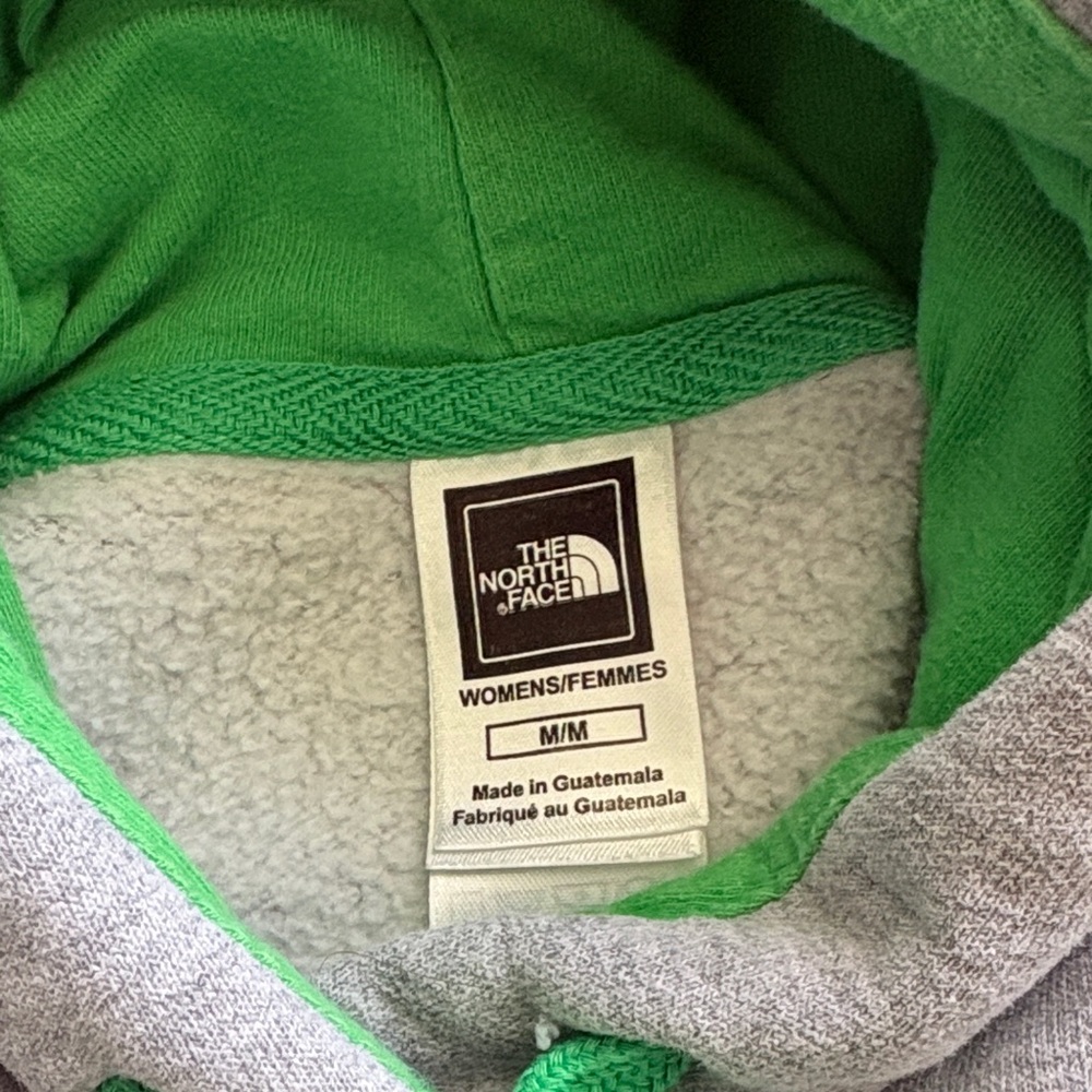The North Face Green and Gray Hoodie - Picture 2 of 6